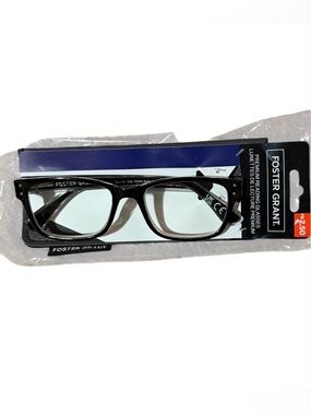 Foster Grant Premium Reading Glasses +2.50 Strength with Sleeve